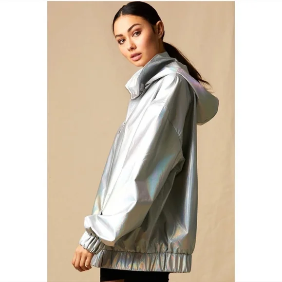 Holographic Silver Women's Jacket - Picture 3 of 8